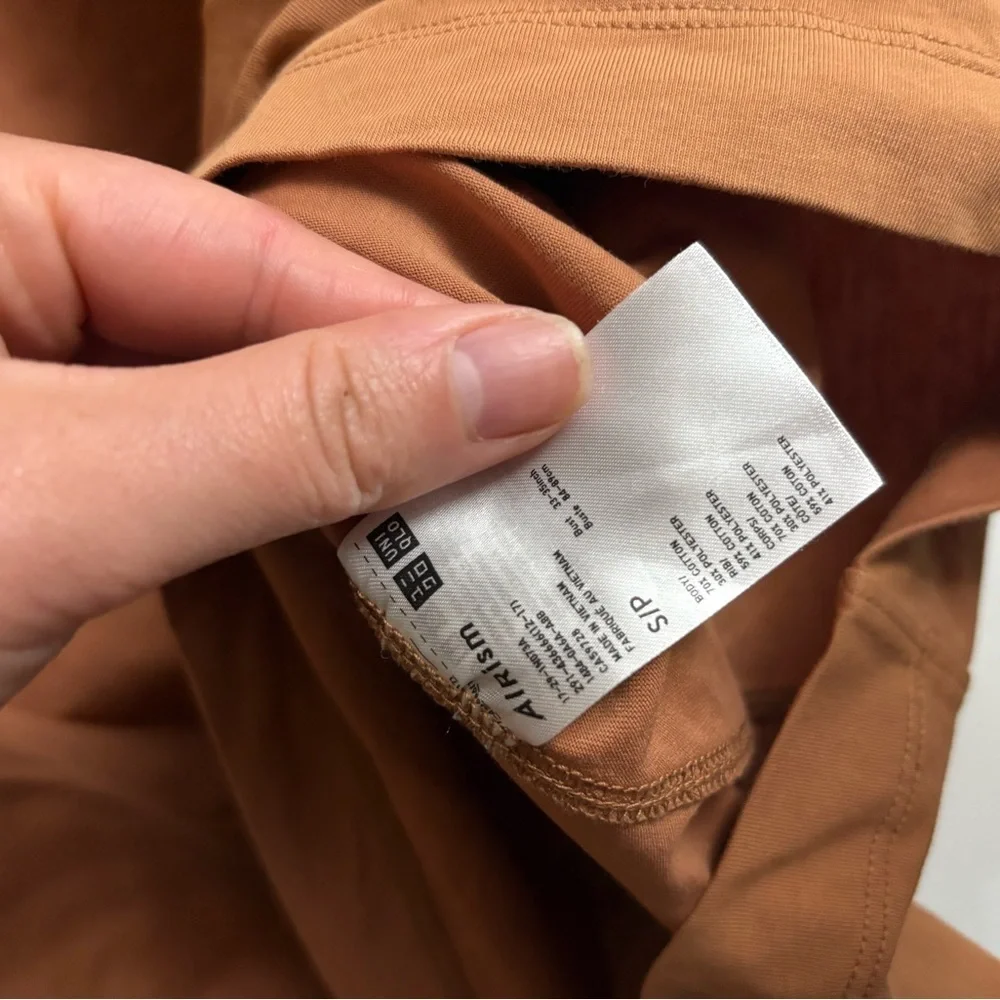 Uniqlo Brown Raglan Sleeve Midi Dress small - Picture 4 of 7